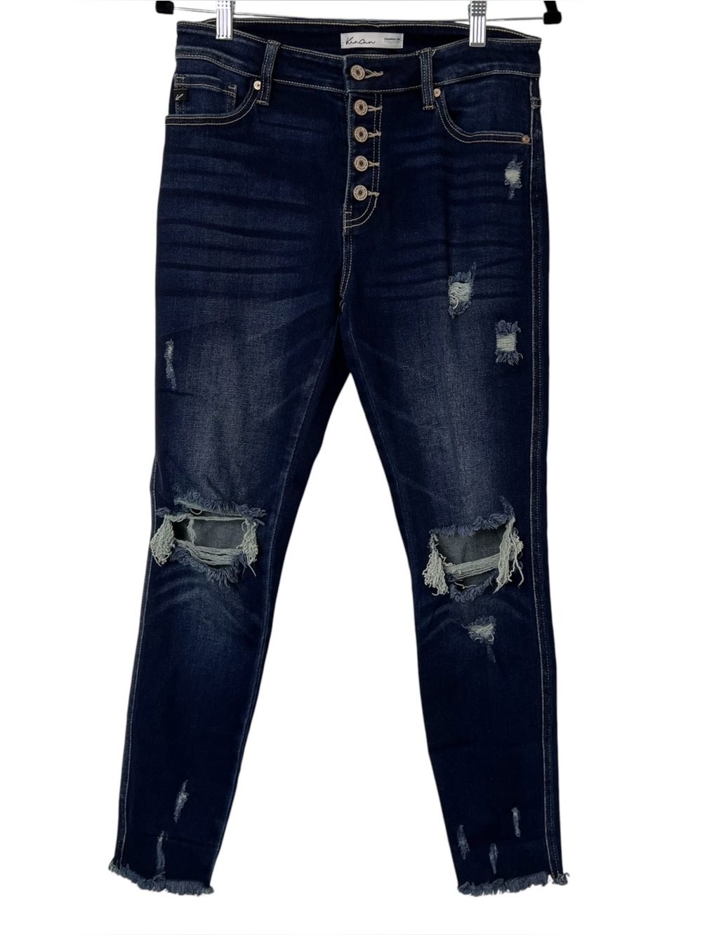 Kancan by Maurice’s | Dark Indigo Distressed High-Rise Skinny Jeans